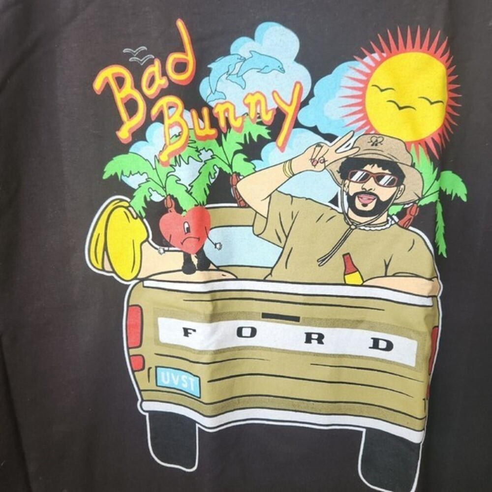 Bad Bunny Shirt 3XL Men’s BLACK‎ T Shirt